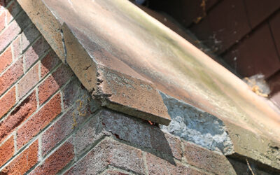 chimney damaged in Indiana