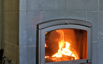 newly installed masonry heater in Geist IN