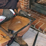 fireplace insert cleaning glass