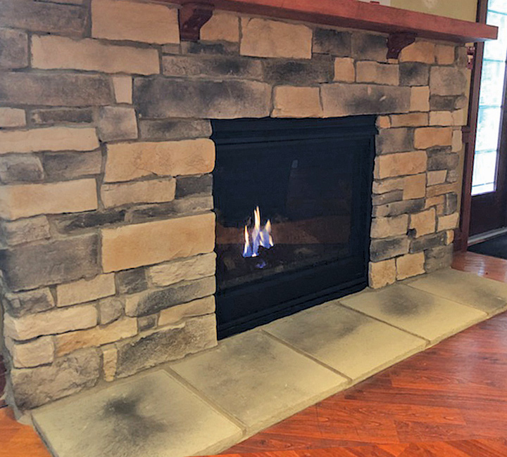nice remodeled fireplace near fishers in 