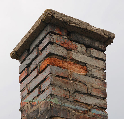 chimney damaged in IN