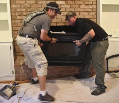 zionsville in fireplace insert professional install