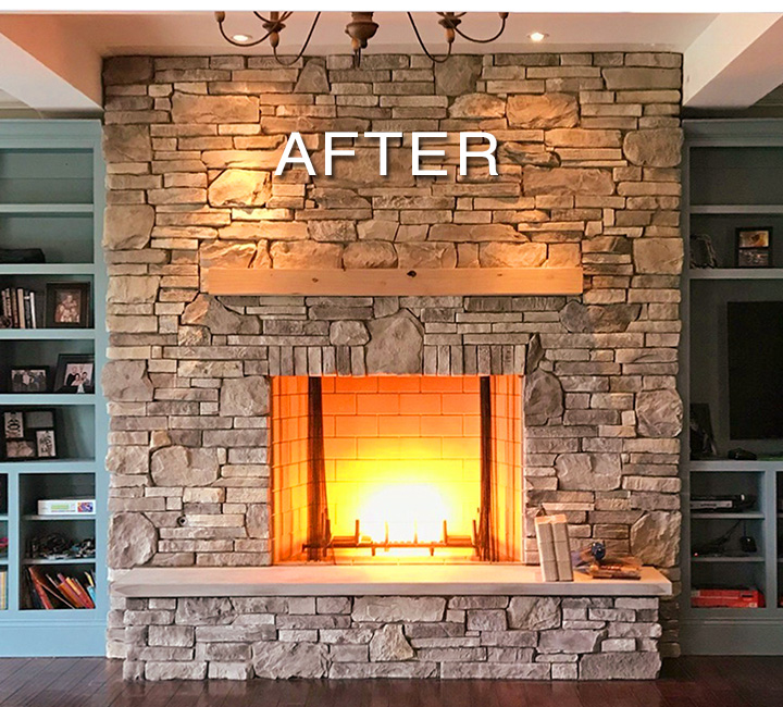 new fireplace surround near carmel and fishers indianapolis 