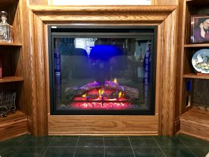 Gas fireplace install in Carmel IN