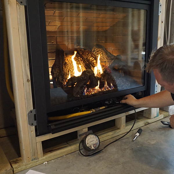no creosote with gas fireplace
