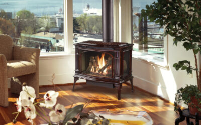 gas burning stove install in Geist IN