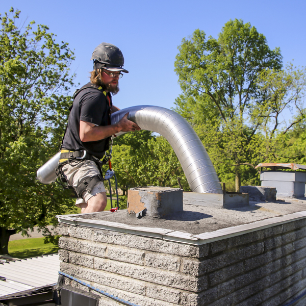 Chimney liner replacement & chimney relining services for chimney near Indianapolis