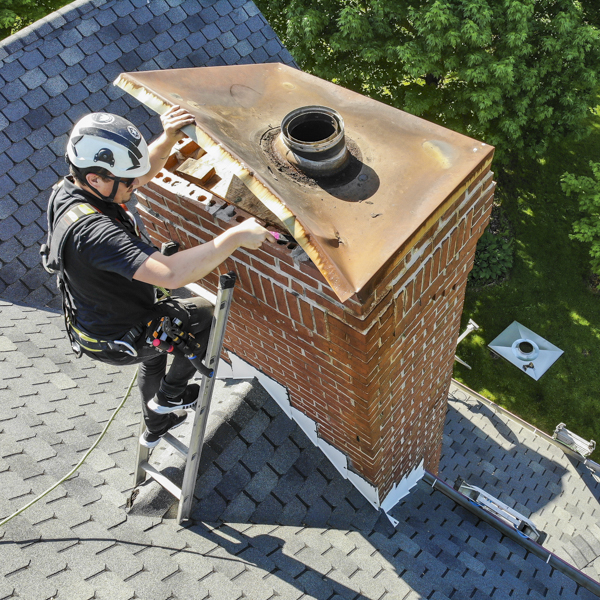 Rusty Chimney Repairs in Martinsville, Indiana