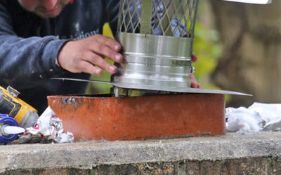Chimney cap installation in Martinsville, Indiana