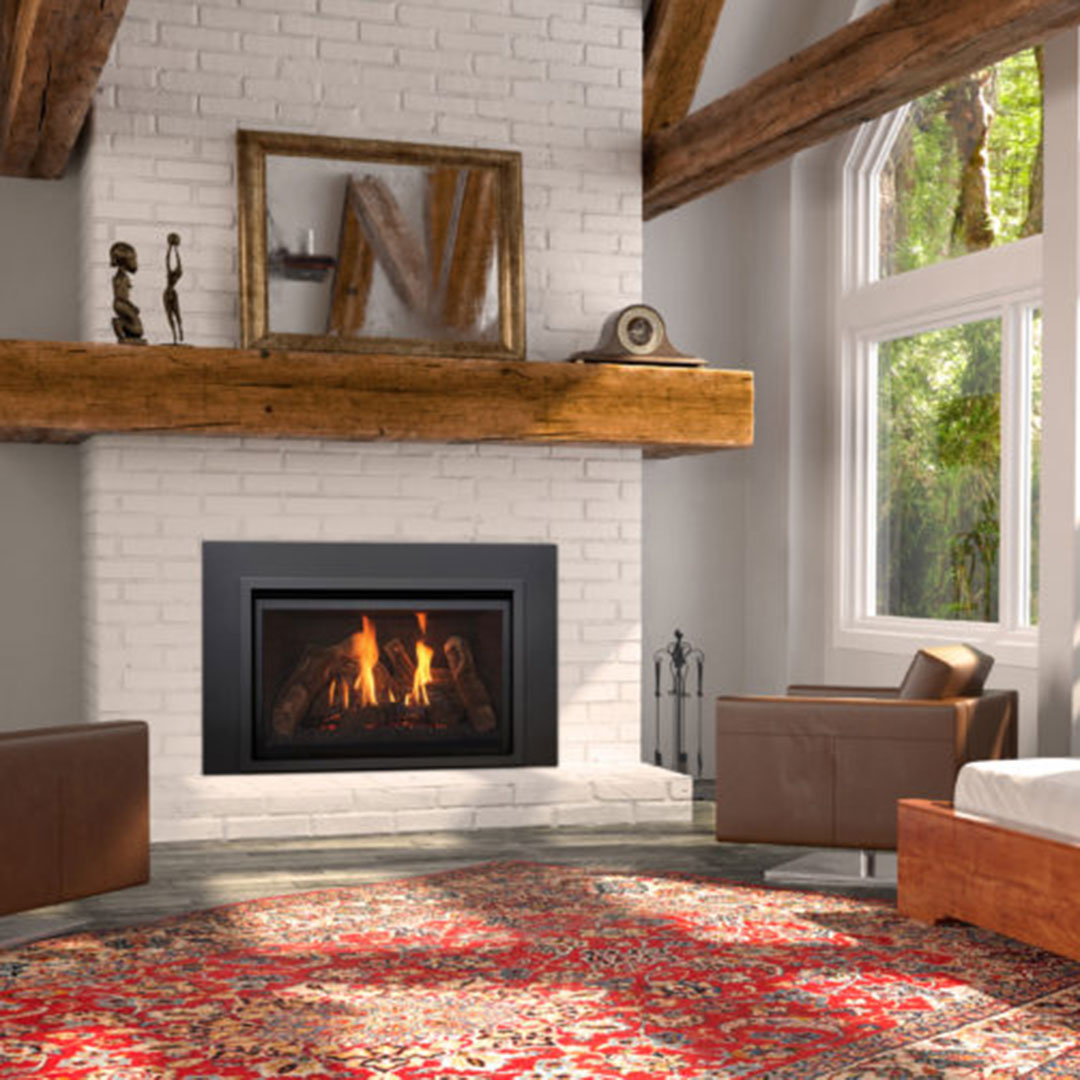 Installing a new gas burning fireplace insert in Brownsburg & Westfield, IN