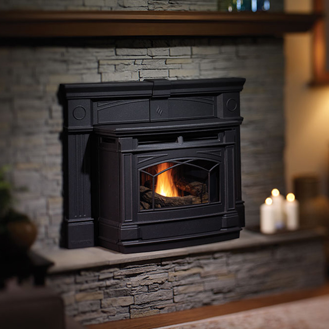 Pellet insert installation in Fishers & Bloomington, IN
