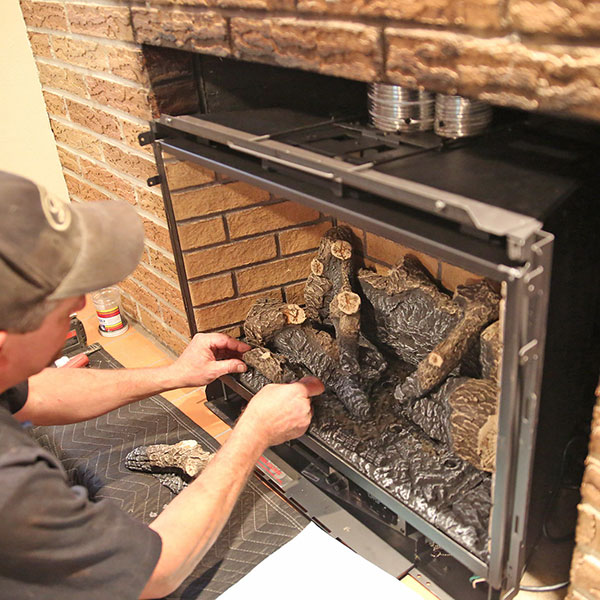 gas fireplace installation, Anderson, IN