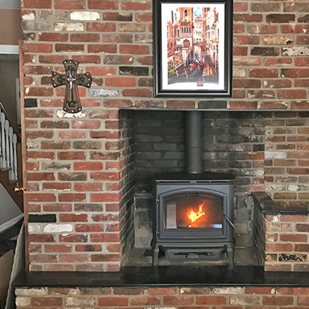 Fire stove in Hamilton County, IN.