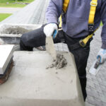 Chimney crown repair in Indianapolis, Indiana