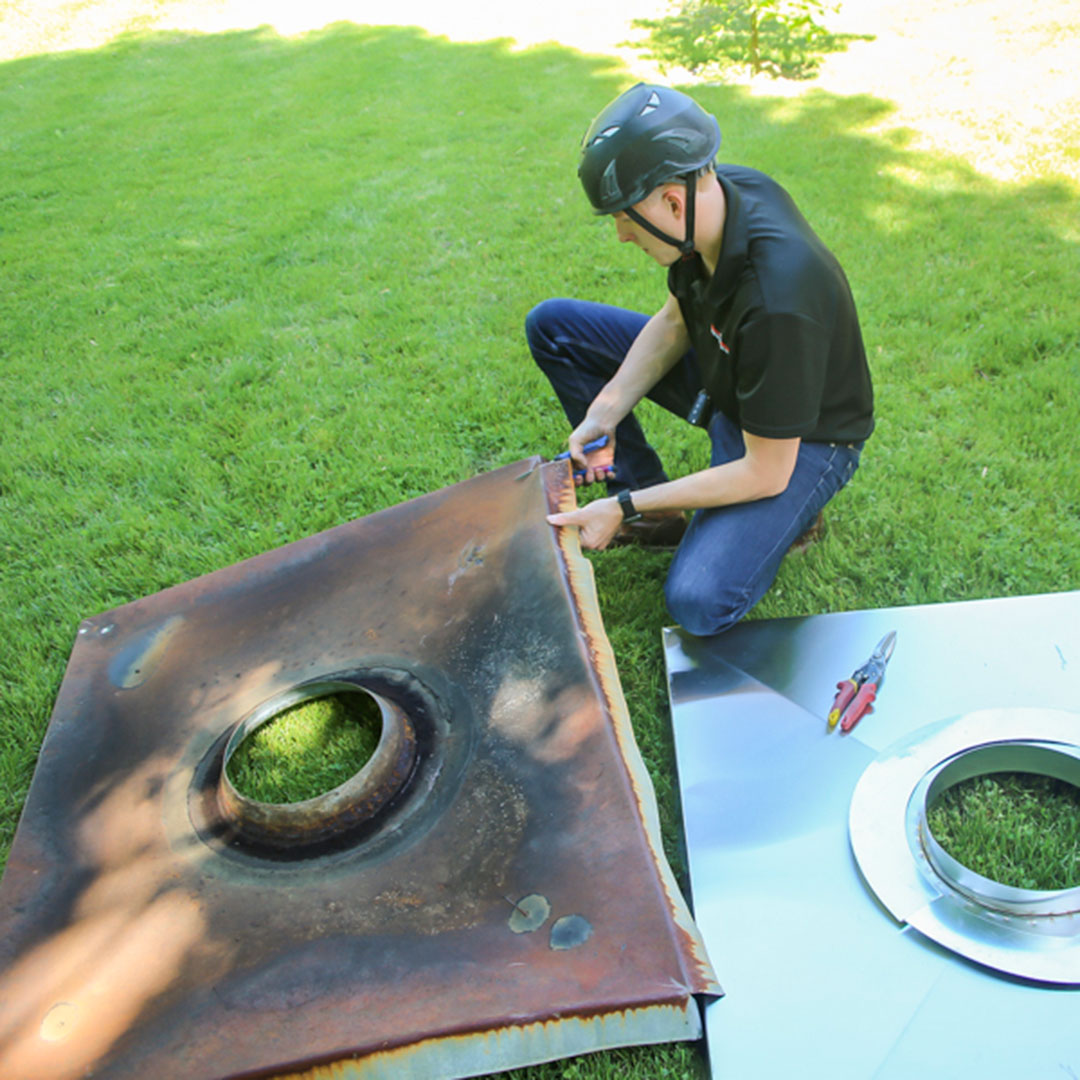 chimney cap replacements in Pendleton, IN